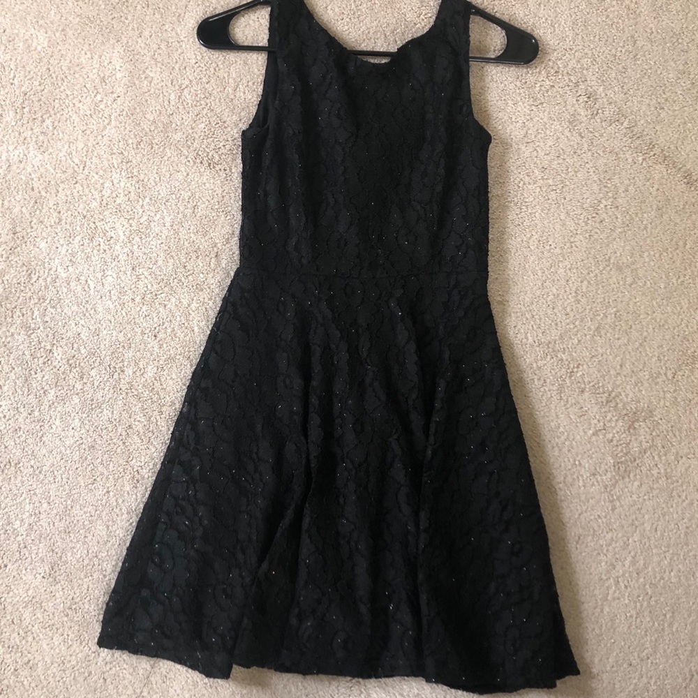 Black lace dress